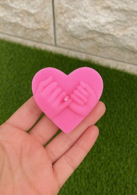 Picture of Pinky promise candle/Hands Holding Candle small size Romantic Gift for Valentines Day