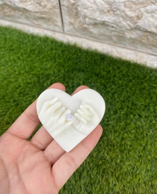 Picture of Pinky promise candle/Hands Holding Candle small size Romantic Gift for Valentines Day