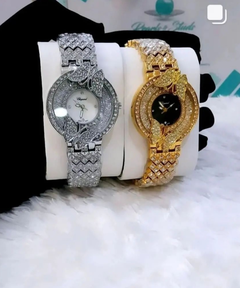 Picture of Beautiful Stunning Analog Butterfly Watch for Ladies/Luxury Exclusive Analog Stone Watch for Ladies