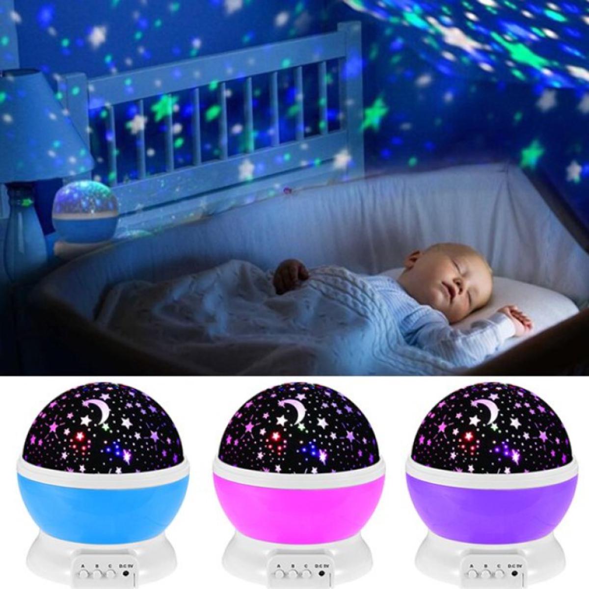 Picture of Star Master Rotating Starry Sky Light,Colorful Night Lights Projector Children Kids Baby Sleep Lighting Sky Star Master Projection Lamp Led Projection Home Decor - Table Lamp