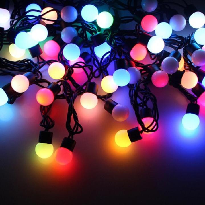 Picture of LED Color Changing Fairy Light Ball Shaped - 28 bulbs, LED Ball Shaped String Fairy Lights Multi-color, 28 LED Ball light, Party, Wedding decoration, Holiday lights