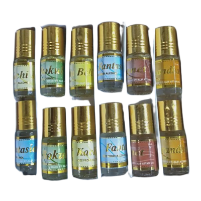 Picture of Attar for Men ALIF Pata Attar 3 ml - 12 PC  6 Different Fragnance |