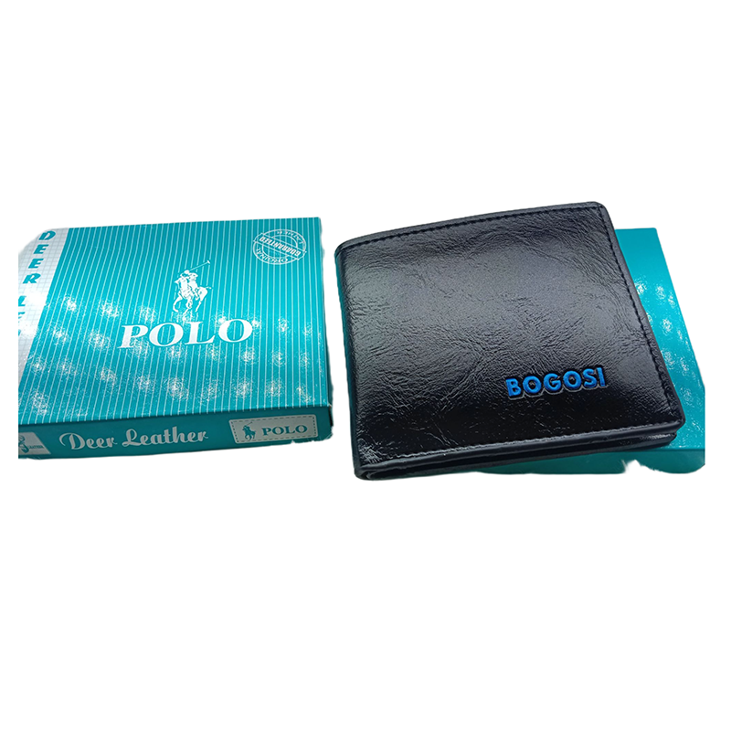 Picture of Pure leather wallet Money bag -Black