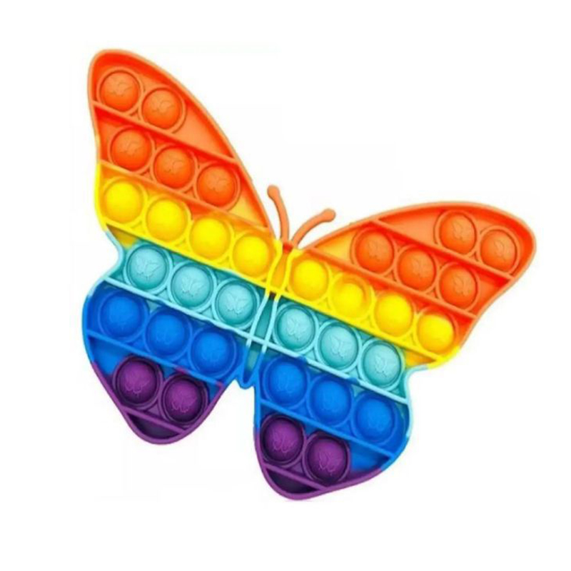 Picture of Pop It Bubble Toy for Kids, Family, Friend Multi Color-- ButterFly |