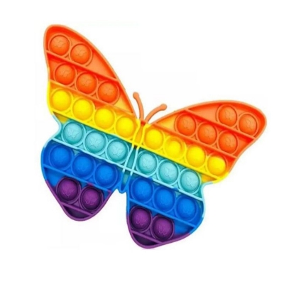 Picture of Pop It Bubble Toy for Kids, Family, Friend Multi Color-- ButterFly |