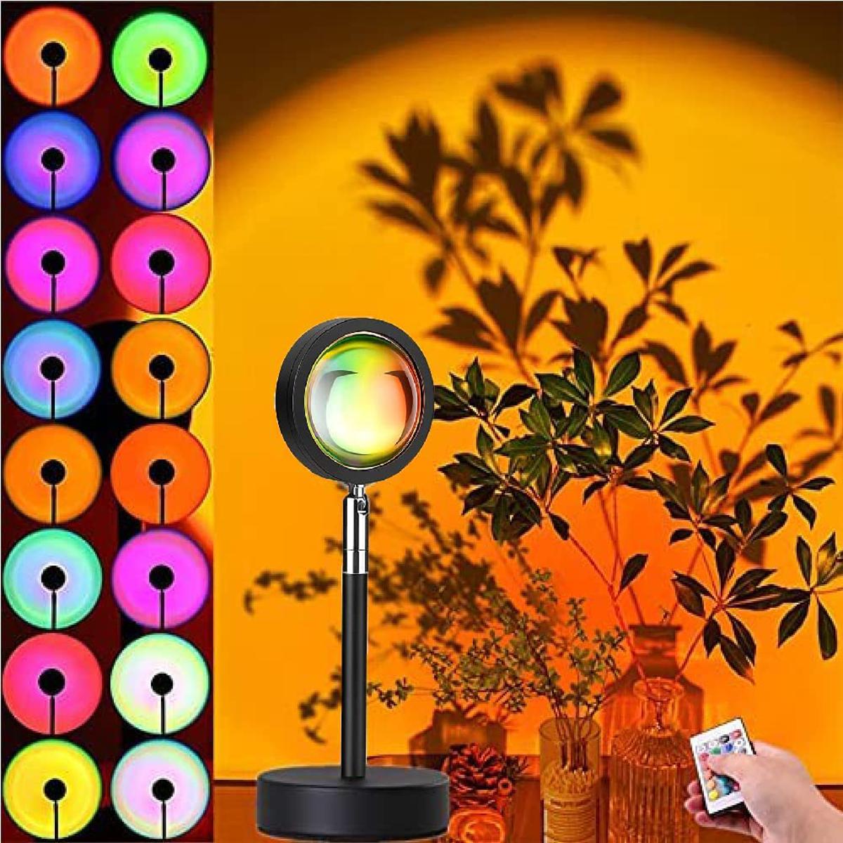 Picture of Sunset Lamp - 16 Colors with Remote - Ideal for Photo Shoots and Background Lighting - Create a Stunning Ambiance for Your Photos and Videos