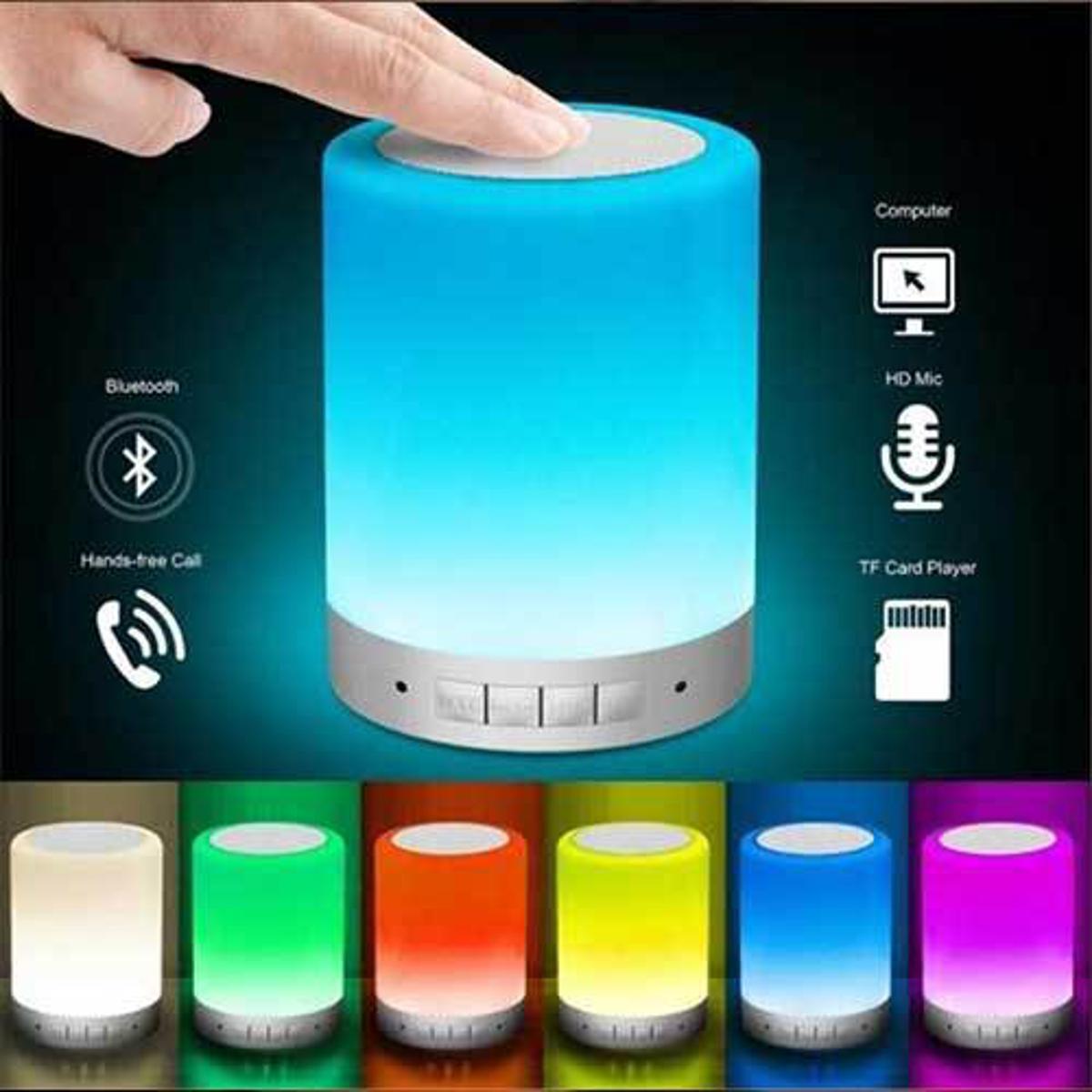 Picture of Touch Control Lamp with Bluetooth Speaker multicolor (Rechargeable)