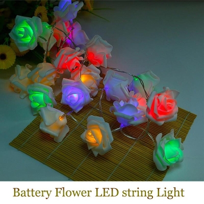 Picture of Rose Flower Fairy String Light 80 LEDs Modes change - Room Decoration Light