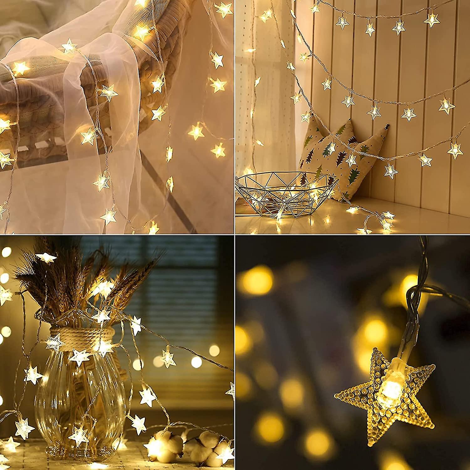 Picture of 28 Led Star Shape String Led Fairy Light - Warm White