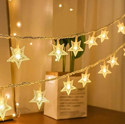 Picture of 28 Led Star Shape String Led Fairy Light - Warm White