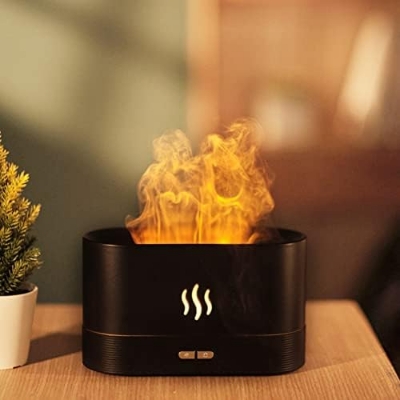 Picture of DQ701 Flame Effect Humidifier Led Night Light Fire Humidifier Aroma Diffuser Humidifier new