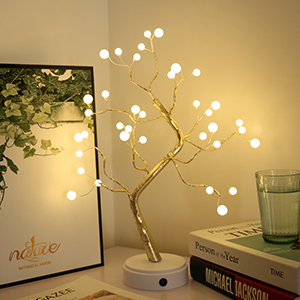 Picture of Bonsai Tree Light Lamp for Home Decoration Items and  Kids Room |Battery Powered | USB Adapter Table Lamp