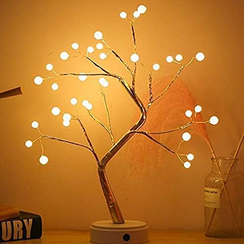 Picture of Bonsai Tree Light Lamp for Home Decoration Items and  Kids Room |Battery Powered | USB Adapter Table Lamp