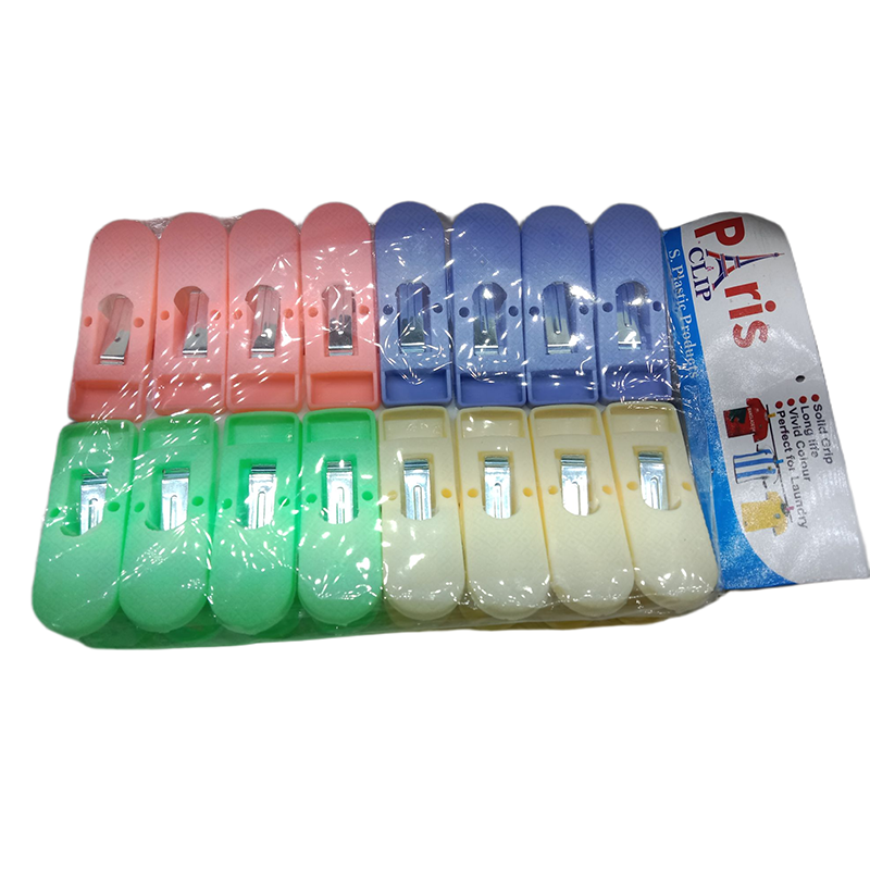 Picture of 16 pics Big size Best Quality Colorful Plastic Cloth Clip Multi colors cloth hanger |