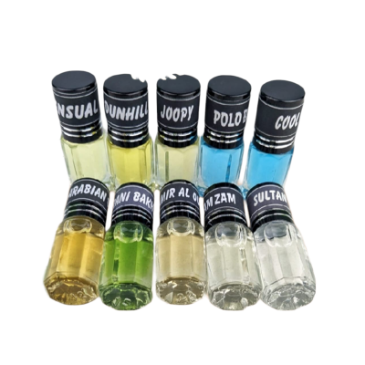 Picture of 10pcs different Fragrance combo attar perfume for Mens Non-alcohol Halal Perfume Package, Arabian & Royel Fragrance Traditional Attar