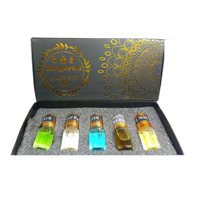 Picture of Perfume Type Attar Combo Pack 5 in 1 – IRANI BARKUR,COOL WATER,CKONE ,ROYAL MARISE,SANSUAL– 15ml Total, Unisex, Imported Ator Perfume from UAE