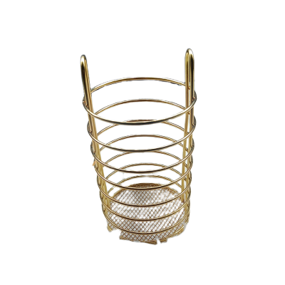 Picture of Spoon holder golden colour 6 inch long 4 inch high golden colour stainless steel