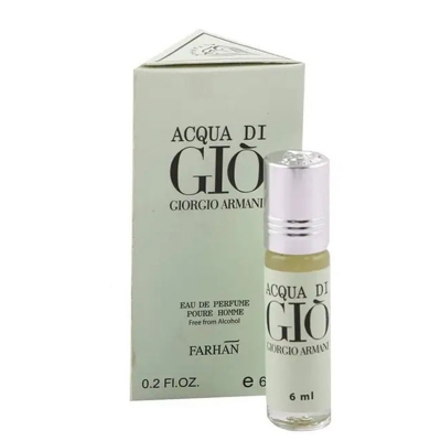 Picture of Al- Farhan's Concentrated Perfume Oil Inspired From Aqua Di Gio Long Lasting Non-alcoholic Fragrance Attar - 6ml