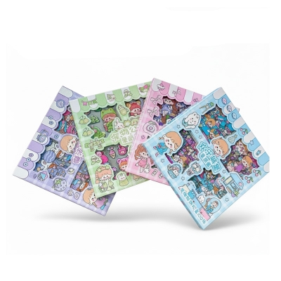 Picture of 100 Lembar Stiker Lucu 2D Sanrio Karakter Kuromi Momo Frozen Roblox