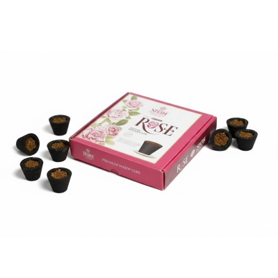 Picture of Rose Cup Dhoop Box 12 Cups Shah Fragrances