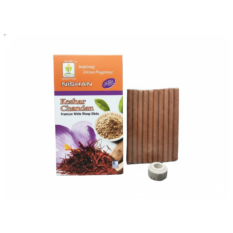 Picture of NISHAN Keshar Chandan  Premium  DHOOP STICKS 1BOX 12PCS