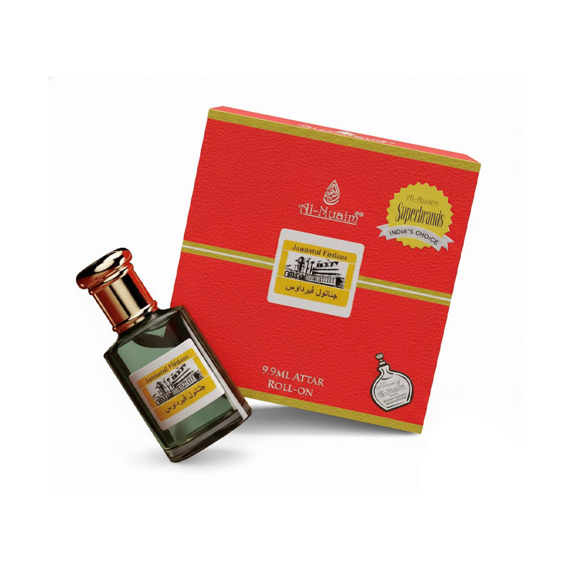 Picture of Al Nuaim Jannatul Firdaus Non Alcoholic Perfume Oil For Man & Women Made in India 9.9ml Attar Roll On