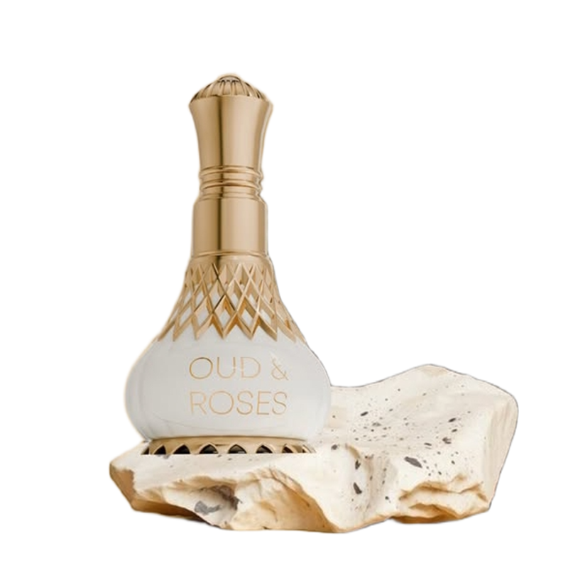 Picture of AlNuaim Oud & Roses Attar Roll On For Men & Women - 9.9ml | Exquisite Alcohol-Free Aromatic Fragrance Oil for Lasting Elegance and Charm