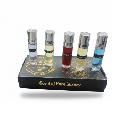 Picture of Zingerbd  5 Mix Flavor - Unveiling a Symphony of Scents - 6 x 5 = 30 ml Roll-On System - Alcohol-Free Perfume Oil