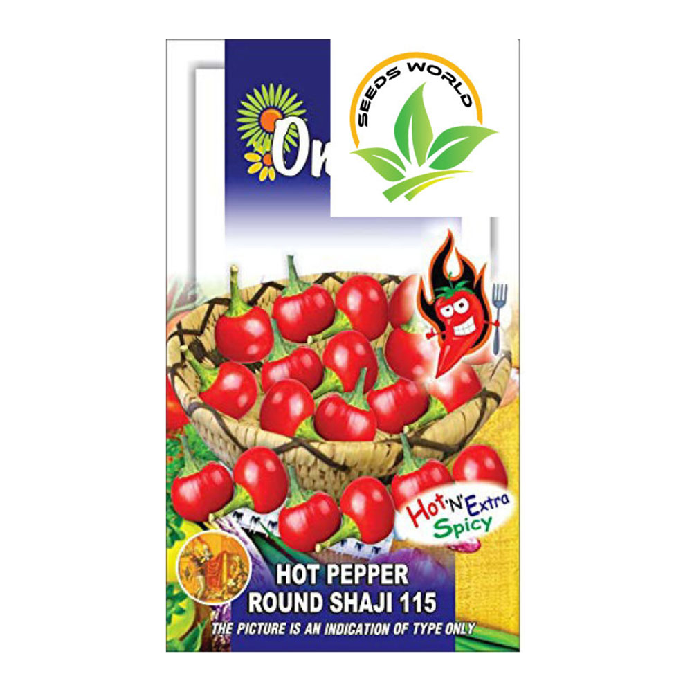 Picture of Advanced inspiring - Upscaled Quality - Hot chili round shaji 115-vegetable seed- (25 pc) - Vintage Choice - Expression of Yourself