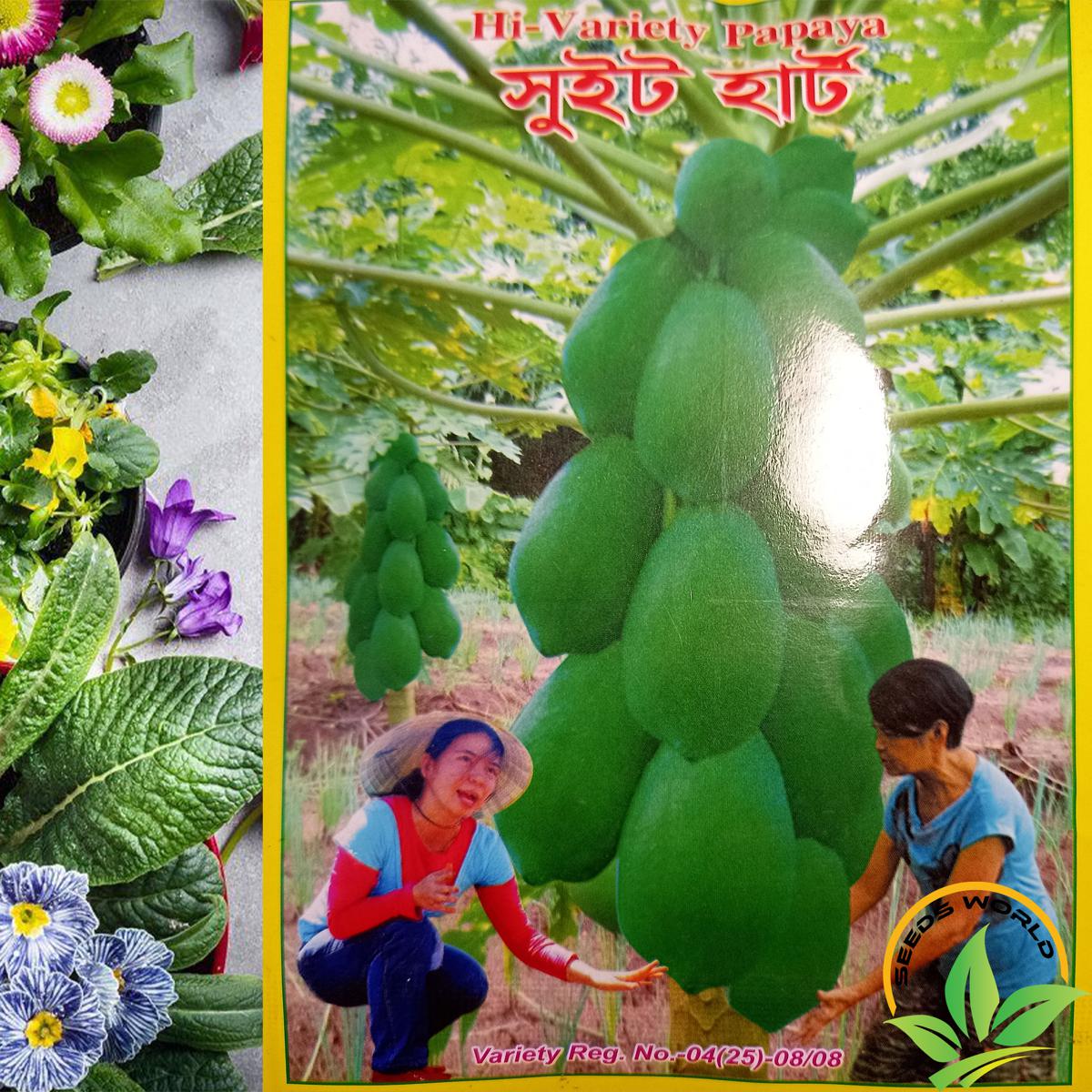 Picture of Hybrid F1 Sweet hard  Papaya Seeds INTACT PACKET