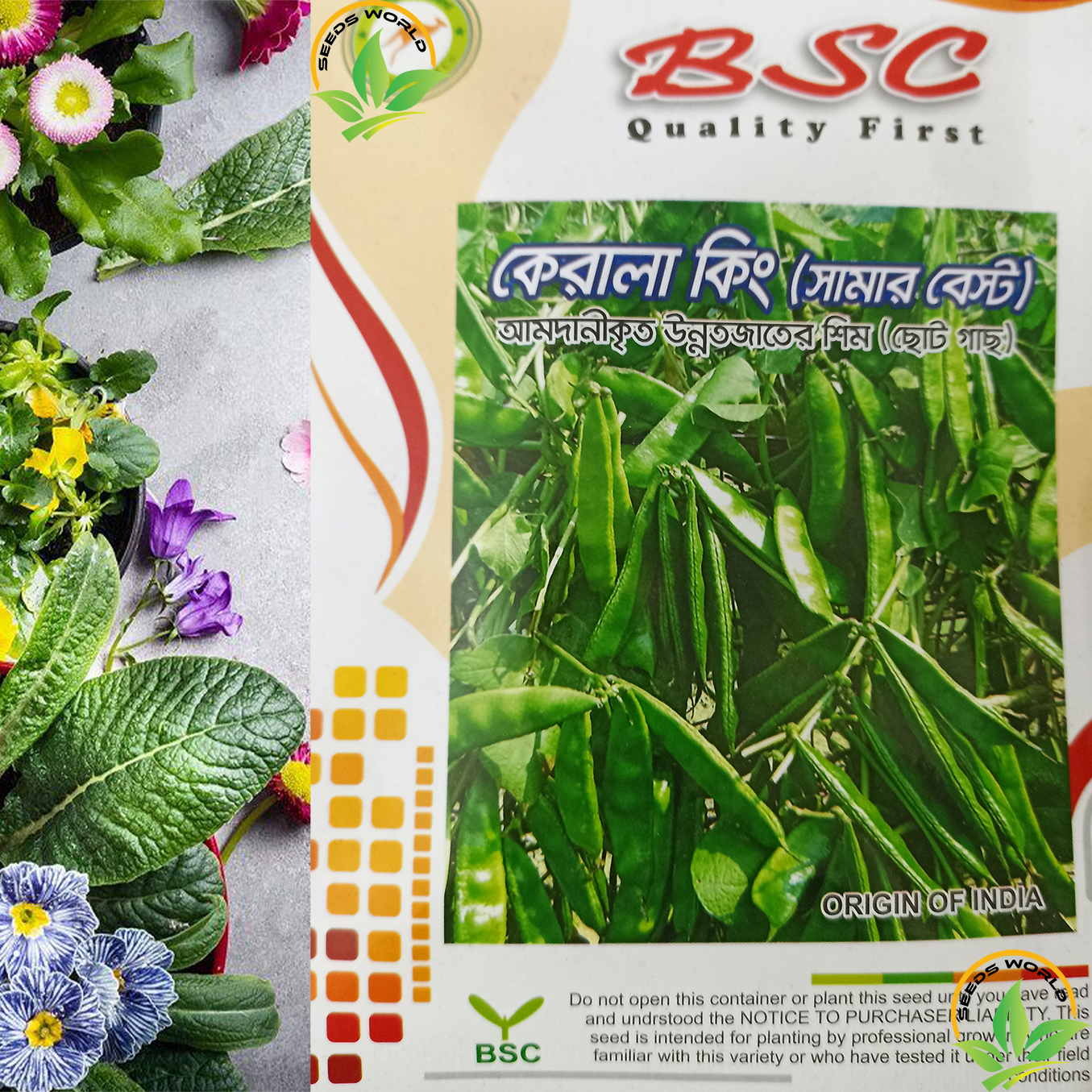 Picture of Kerala Seem seeds intact packet