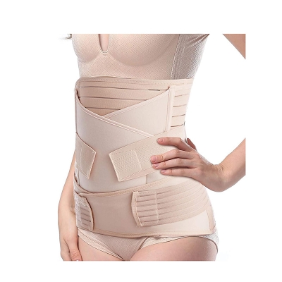 Picture of Postpartum Belly Belt 3 in 1 Body Shapewear Postpartum Recovery Belly Pelvis Wrap Breathable Postpartum Belt