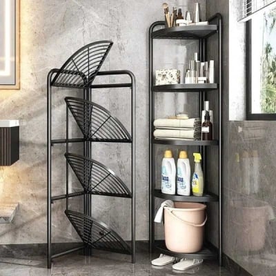 Picture of 4 layer foldable corner shelves