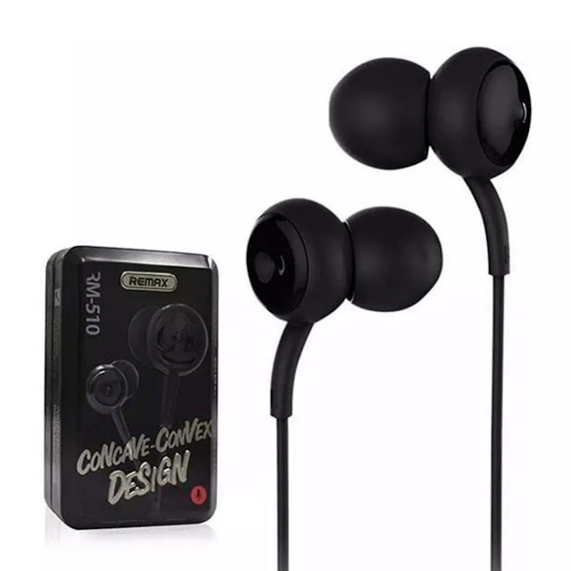 Picture of REMAX RM-510 High Performance Earphones REMAX RM 510 Wired Earphone Remax RM 510 Wired In-ear Stereo Music Headset with Mic wire control function by Alpha