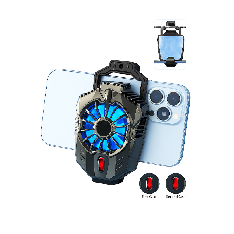 Picture of X20 Mobile Phone Cooler Gaming Radiator Heat Sink Adjustable Turbo Fan 5s Fast Cooling USB Charging Silent