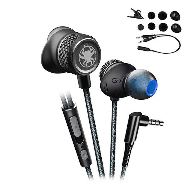Picture of Plextone G15 Game Earphone 3.5mm Bass Hammerhead Gaming Earbuds Stereo Wired Magnetic Headset With Microphone in Ear for Phone PC MP3