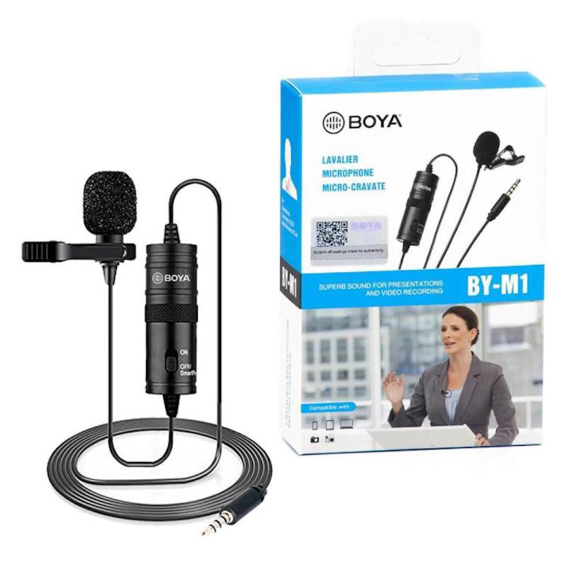 Picture of BOYA BY M1 Microphone Boya Professional Microphone For Mobile & Dslr - Black