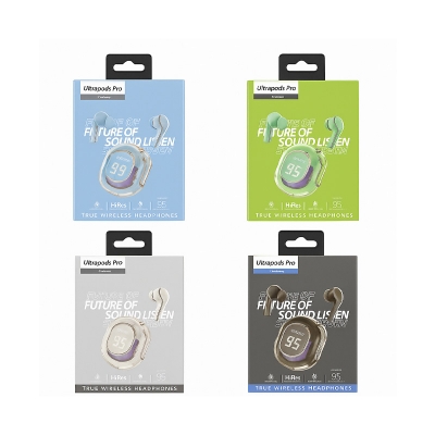 Picture of Ultrapods Pro True Wireless Earbuds with Display Transparent Design, Bluetooth 5.3 Waterproof by Alpha Technology