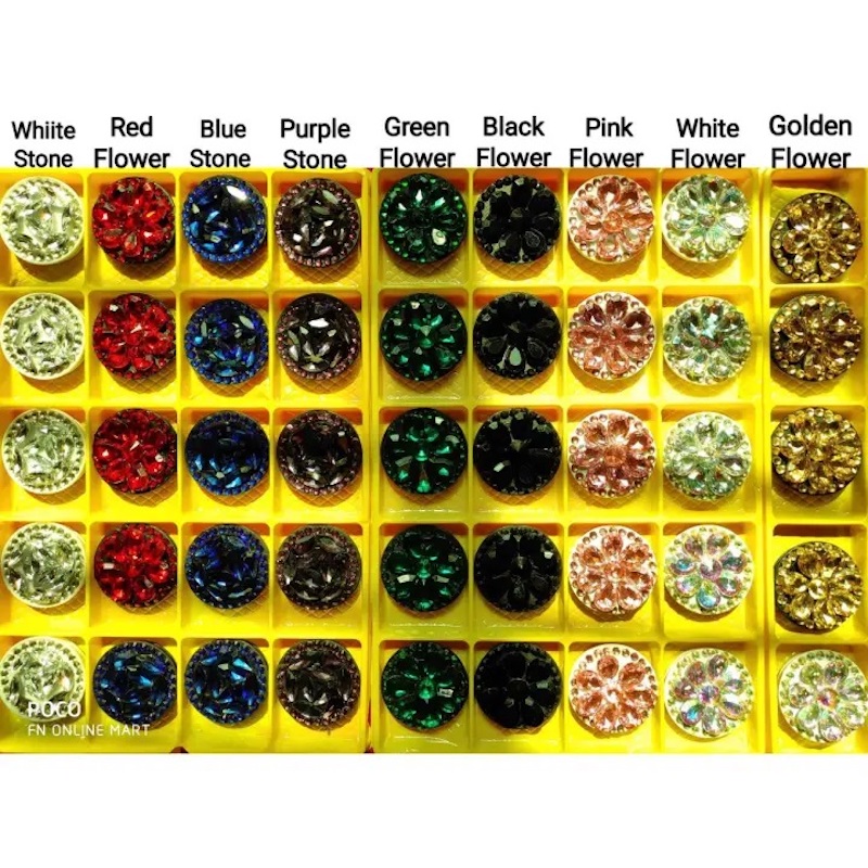 Picture of Pop Up Socket With Stone & Glitter Mobile Phone Pop Socket