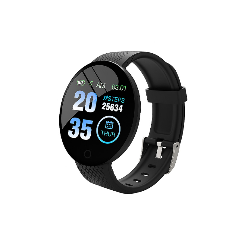 Picture of D18 Smart Watch Heart Rate Monitor Men's Women's Smartwatch Round Fitness Digital Watches for Men Women Band Bracelet By Alpha