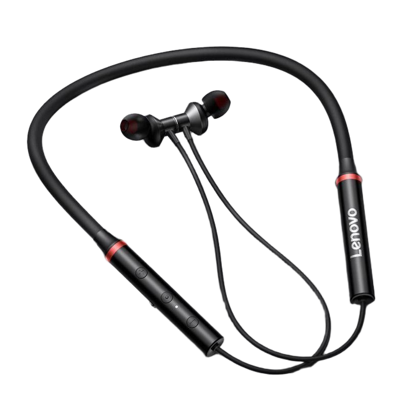 Picture of Lenovo Wireless Headsets He05 Sport Earphones Magnetic Hanging Bluetooth 5.0 Call Noise Reduction 8 Hours Music Control By Alpha 03