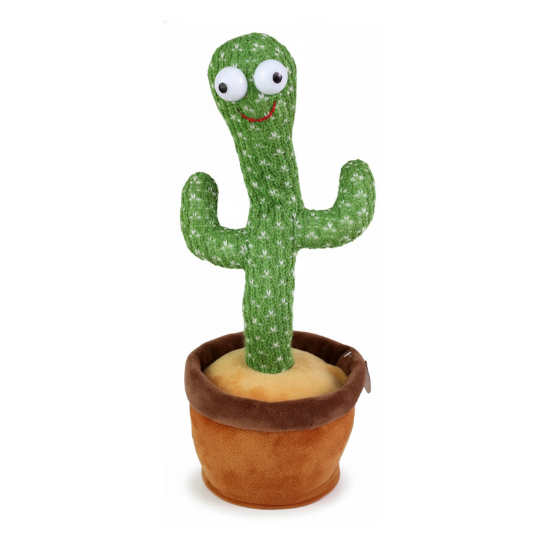 Picture of Dancing cactus talking cactus Stuffed Plush Toy Electronic toy with song plush cactus potted toy Early Education Toy For kids Rechargeable/ Non Rechargeable