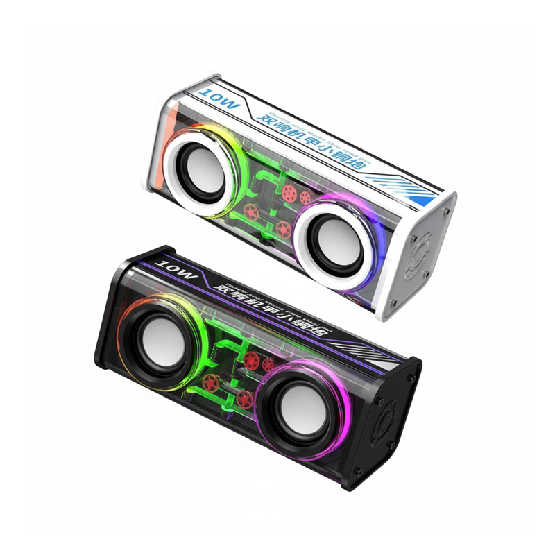 Picture of Mecha V8/A88 Double-shot Little Steel Gun 10W Transparent Speaker