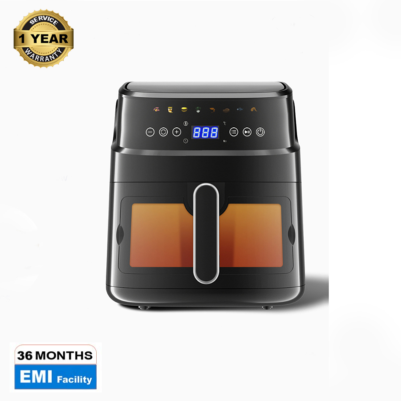 Picture of Miyako Touchscreen Air Fryer with LCD Display Hot Air Fryer without Oil, Faster Preheating, Non-Stick Coating for Easy Cleaning,-6ltr