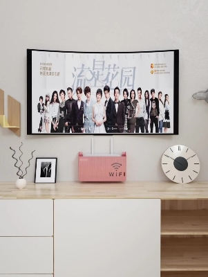 Picture of Wireless Wifi Router Shelf Storage Box Wall Hanging Plastic Organizer Box Cable Power Bracket Organizer Box Home Decor