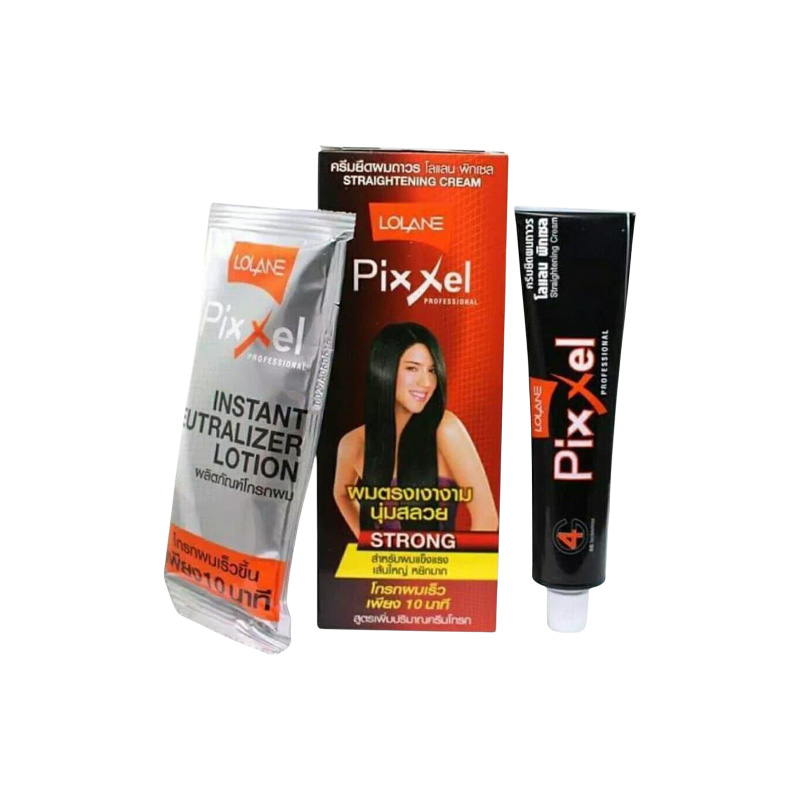 Picture of Lolane Pixxel Professional Hair Straightening Cream Strong Formula Hydrolyzed Keratin - 50g