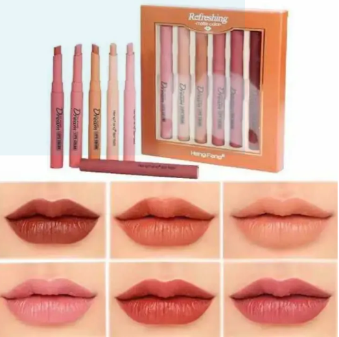 Picture of HengFang  Creamy Matte Lipstick 6 Pcs Set