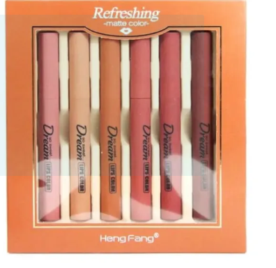 Picture of HengFang  Creamy Matte Lipstick 6 Pcs Set