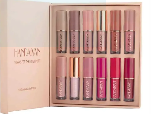 Picture of Handaiyan 12 Color Matte Liquid Lipstick Set Long-Lasting Smudge Proof