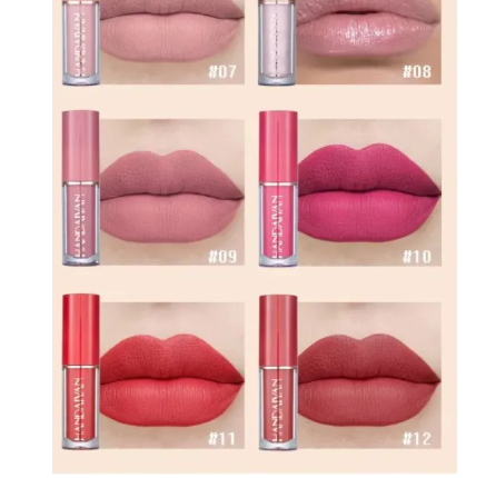 Picture of Handaiyan 12 Color Matte Liquid Lipstick Set Long-Lasting Smudge Proof